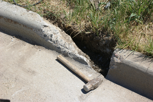 Fusion-Crete can be used to repair broken curbs.
